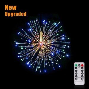 Firework Lights Copper Lights,120 LED DIY 8 Modes Dimmable String Fairy Lights